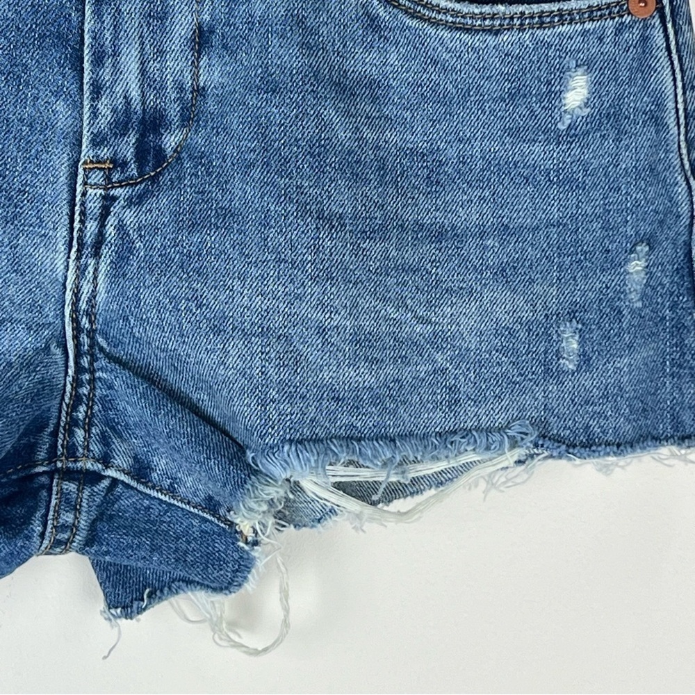 Blank NYC | Vintage Wash 70s Vibe Cowgirl High Rise Denim Shorts Jorts | 24 - Picture 6 of 12